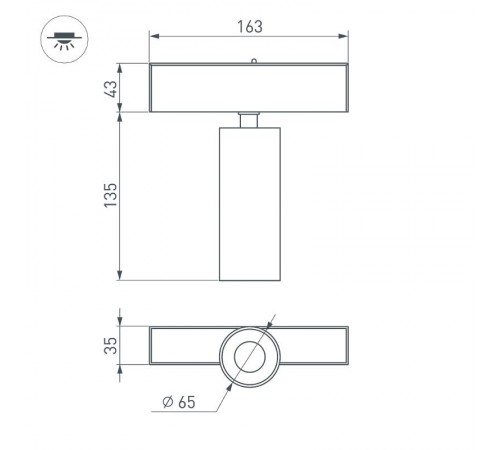Светильник MAG-SPOT-45-R85-12W Day4000 (WH, 36 deg, 24V) (Arlight, IP20 Металл, 3 года)  033425  Arlight