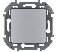 Inspiria Алюминий Переключатель промежуточный винтовые клеммы 1-клавишный С/У без рамки  673682  Legrand