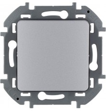 Inspiria Алюминий Переключатель промежуточный винтовые клеммы 1-клавишный С/У без рамки  673682  Legrand