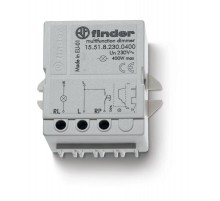 Электронный диммер; 400Вт; ступенчатое диммирование; питание 230В АC; монтаж в коробке; степень защиты IP20; упаковка 1шт.  155182300400PAS  Finder