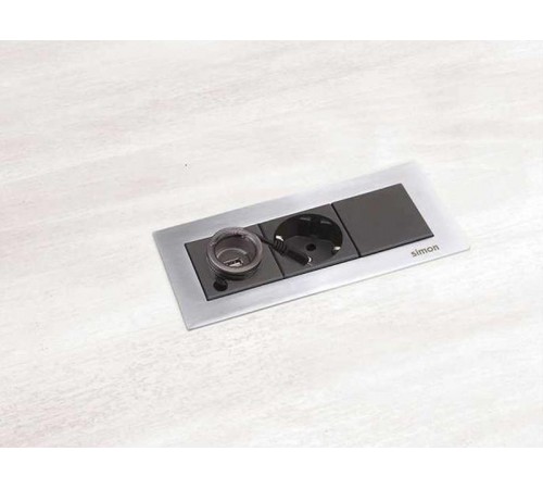 Рамка стальная для офиблока Line на 2 механизма K45 Connect  KSF132-8  Simon