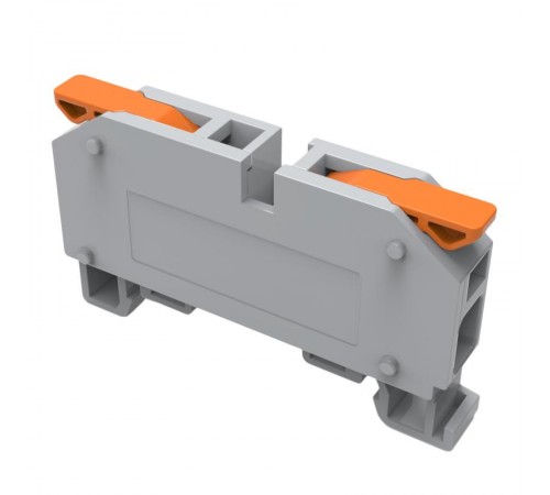 Клемма СМК 222-621D проходная 1-полюсная на DIN-рейку (1-6 мм) серая (60 шт/уп)  07-5291  REXANT