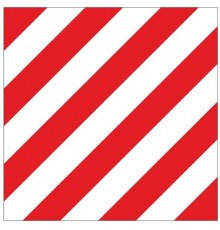 Знак "Негабаритное место" 300х300 мм, металл  zn-1-01  EKF