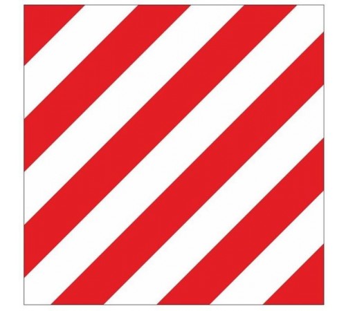 Знак "Негабаритное место" 300х300 мм, металл  zn-1-01  EKF