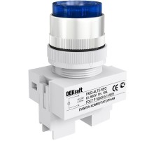 Лампа комм. ALTE 22 мм Цвет:СИНИЙ неон 220В ЛK-22   25010DEK  DEKraft