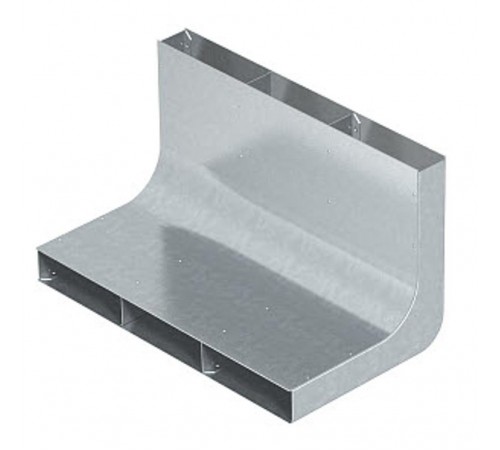 Вертикальный угол 90° кабельного канала EUK 350x38/3 секц. (сталь) (KV3 35038)  7400660  OBO Bettermann