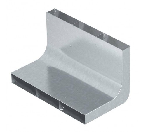 Вертикальный угол 90° кабельного канала EUK 350x38/3 секц. (сталь) (KV3 35038)  7400660  OBO Bettermann