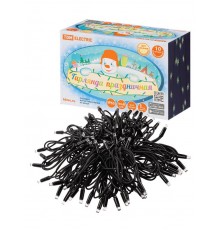 Гирлянда светодиодная СГУ100БТ10, 10м, 3000К, каучук чер., посл. подкл, IP65, 250 В,  SQ0361-0042  TDM ELECTRIC