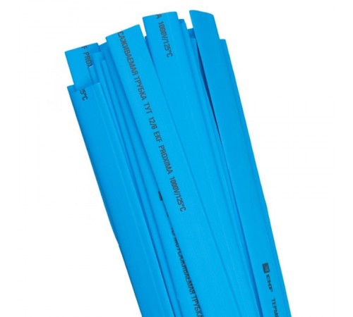 Термоусаживаемая трубка ТУТ нг 14/7 синяя EKF PROxima  tut-14-g-1m  EKF