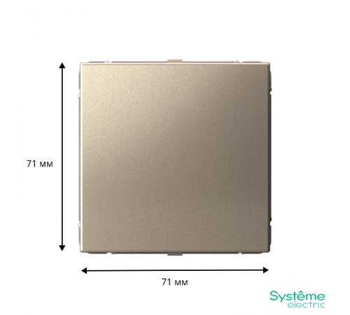 ArtGallery Шампань Заглушка без суппорта для многопостовых рамок  GAL000509  SE