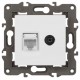 14-3110-01 Розетка RJ45+TV, IP20, белый  Б0034314  ЭРА