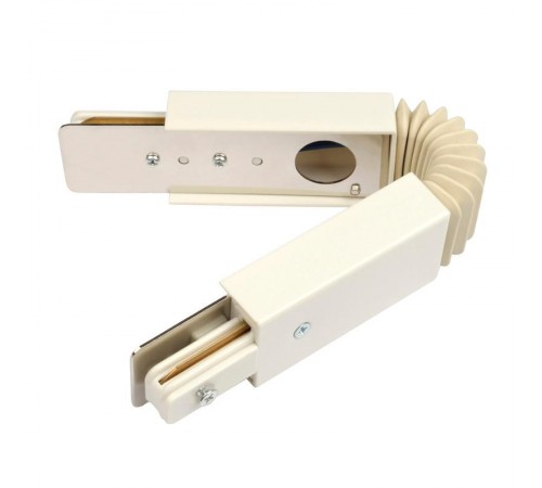 Соединитель для 2-х шинопроводов осветительных гибкий однофазный белый UBX-Q121 K24 WHITE 1 POLYBAG  10577  Volpe