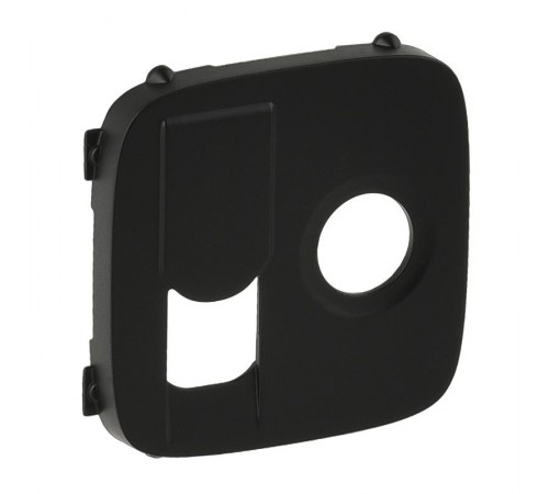 Valena ALLURE Антрацит Накладка розетки TV-RJ45  754838  Legrand