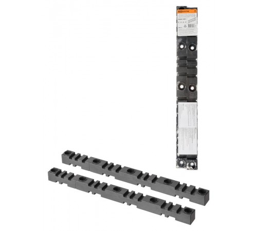 Изолятор шинный плоский ИШП 4П для шин 10 и 10/20 мм, длина 458 мм межшинное расстояние 115 мм  SQ0807-0025  TDM