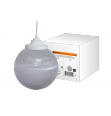 Светильник НСБ 02-60-252 УХЛ4 60 Вт, IP40, шар прозрачный с огранкой 250 мм, шнур белый  SQ0313-0008  TDM