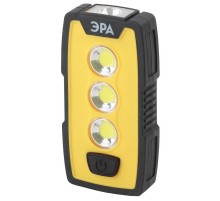 Фонарь рабочий 1хLED (COB) + 1xLED 3xAAA RB-802 Практик, магнит, крючок, клипса, IP65  Б0029180  ЭРА