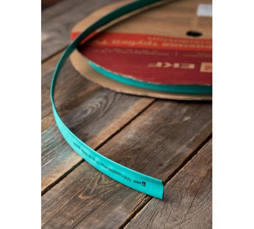 Термоусаживаемая трубка ТУТ нг 20/10 зелёная EKF PROxima  tut-20-j  EKF