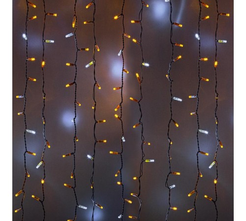 Гирлянда "Светодиодный Дождь" 2х1,5м, эффект мерцания,белый провод, 230 В, диоды ЖЁЛТЫЕ, 360 LED  235-225  NEON-NIGHT