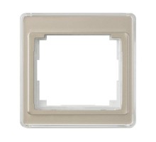 Рамка для вертикальной установки, 1 пост; акриловое стекло; золотая бронза; SL500  SL581GB  Jung