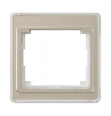 Рамка для вертикальной установки, 1 пост; акриловое стекло; золотая бронза; SL500  SL581GB  Jung