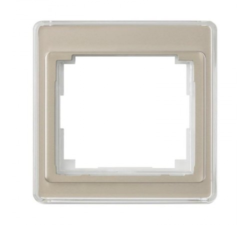 Рамка для вертикальной установки, 1 пост; акриловое стекло; золотая бронза; SL500  SL581GB  Jung