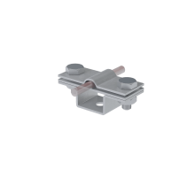 Универсальный держатель на мостовой опоре для прутка  5-8 мм и полосы до 40 мм с 2 пластинами HD  UDMO2-D5-8-B40 HD  КМ-профиль