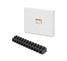 Зажим винтовой ЗВИ-150, полипропилен, 10-35 мм, 12 пар, 100°С,черный (индивидуальная упаковка),  SQ0510-0059  TDM