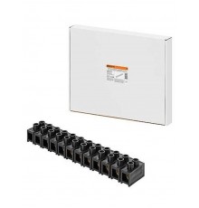 Зажим винтовой ЗВИ-150, полипропилен, 10-35 мм, 12 пар, 100°С,черный (индивидуальная упаковка),  SQ0510-0059  TDM