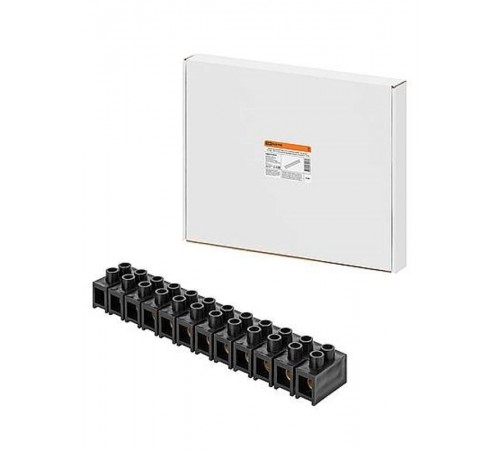 Зажим винтовой ЗВИ-150, полипропилен, 10-35 мм, 12 пар, 100°С,черный (индивидуальная упаковка),  SQ0510-0059  TDM