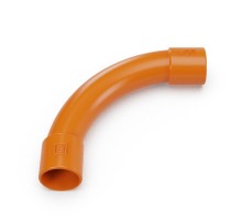Соединитель угловой оранжевый d20 мм (5шт/300шт уп/кор)  PR13.02477  Промрукав