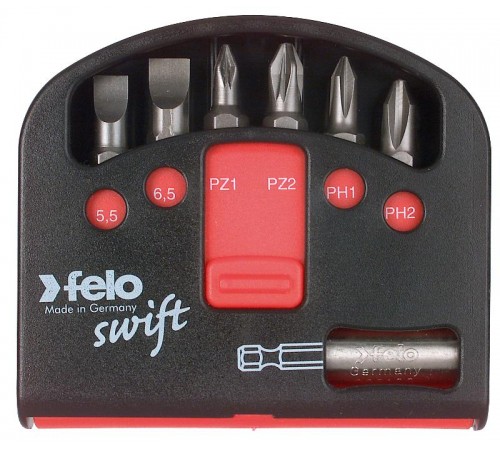 Набор бит Tx Industrial с держателем бит в кейсе Swift, 7 шт  02060316  Felo