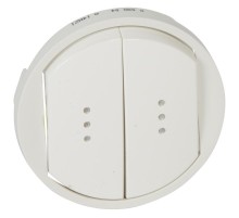 Celiane Белый Клавиша 2-ая с подсветкой  068004  Legrand