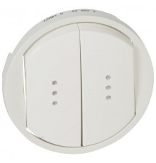 Celiane Белый Клавиша 2-ая с подсветкой  068004  Legrand