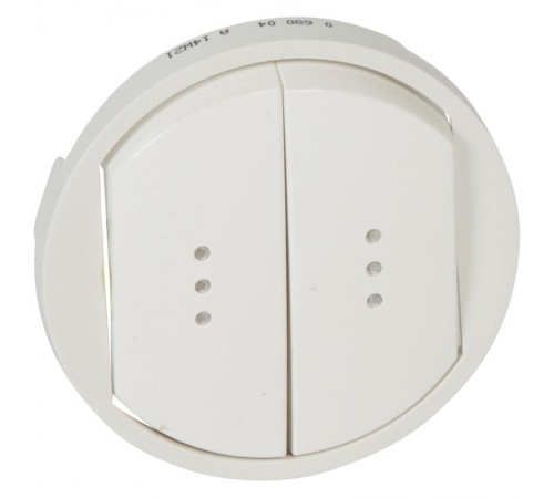 Celiane Белый Клавиша 2-ая с подсветкой  068004  Legrand