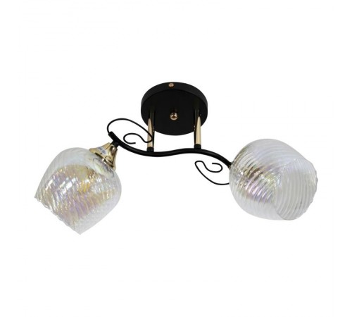 Светильник 11295-9/2 черн.зол (Плафон 8310) НПБ 01-2х60-135 Е27  1005404880  Элетех