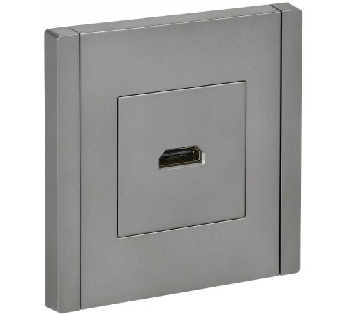 FORTE&PIANO Розетка HDMI FP540 сталь  FP-H10-K46  IEK