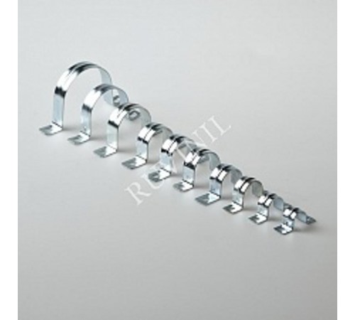 Скоба металл. двухлапковая с внутр. диаметром 50 мм  С21450  Рувинил