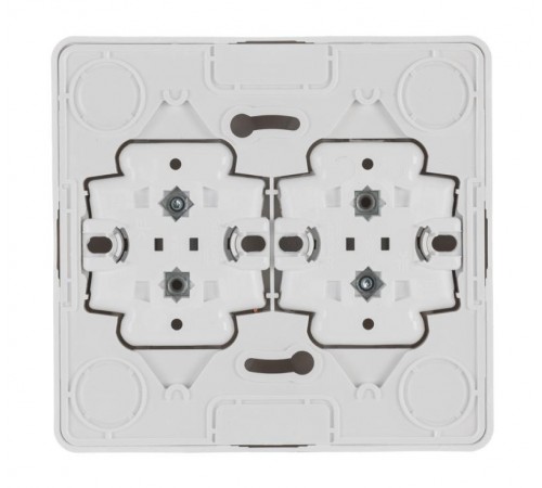 Этюд Белый О/У Розетка Розетка 4-ая без заземления без шторок  PA16-205B  SE