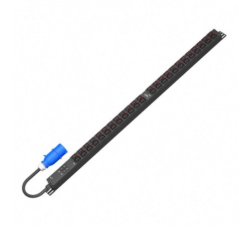 Блок распределения питания SMARTWATT PDU P-series 0U-B-1P32A-SMB-24C13-24C39-UL-3M-IEC309  4512020450076  SMARTWATT
