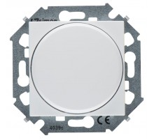 Simon 15 Белый Светорегулятор поворотно-нажимной электронный, переключатель, 500Вт 230В, винт. Зажим  1591790-030  Simon