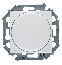 Simon 15 Белый Светорегулятор поворотно-нажимной электронн. для регулируемых устройств  1-10В, 230В, винт. Зажим  1591794-030  Simon