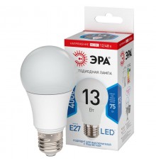 Лампа светодиодная LED A60-13W-12/48V-840-E27 (диод, груша, 13Вт, 12/48В, нейтр, E27)  Б0049098  ЭРА