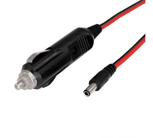 Автозарядка с индикатором (разъем 2.1х5.5) (АЗУ) шнур прямой 1.5 м  16-0231  REXANT