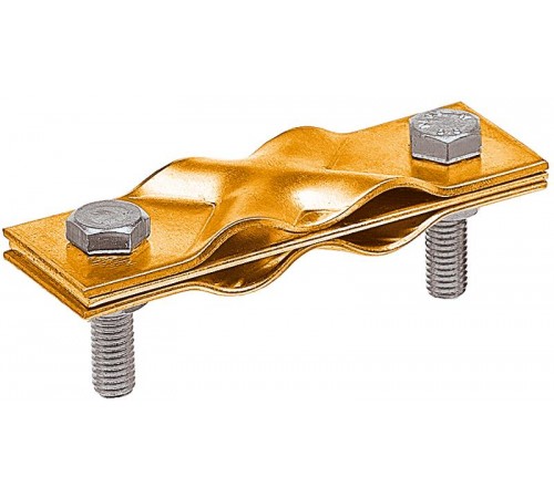 Зажим заземления полоса/пруток - полоса/пруток диагональный, латунь90531-2Ezetek