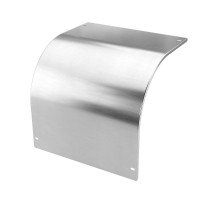 Крышка на угол вертикальный внешний 90 градусов 100х200, 1,5 мм, алюминий  AKSOM1020K  DKC
