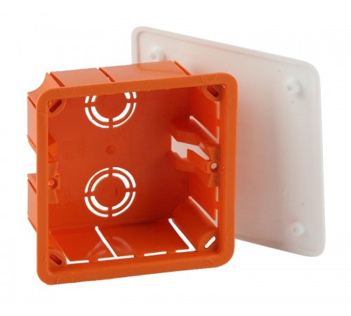 Коробка распределительная KRT 92х92х45мм для твердых стен, саморез., крышка IP20 (126/1134)  Б0047256  ЭРА