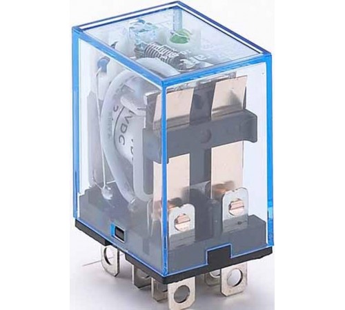 Промежуточное реле 2 конт. с инд. LED 10А 12В AC ПР-  23202DEK  DEKraft