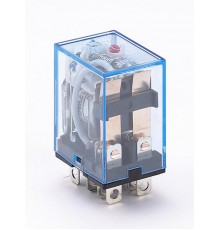 Промежуточное реле 2 конт. с инд. LED 10А 12В AC ПР-  23202DEK  DEKraft