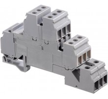 Клемма D4/6.LNTP6, 6 проход. цепей, для щитов, винт. 4мм.кв.  1SNA110331R2500  TE