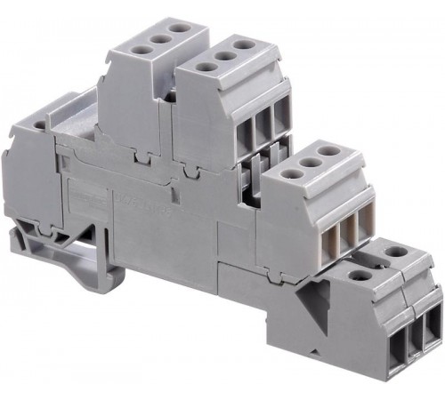 Клемма D4/6.LNTP6, 6 проход. цепей, для щитов, винт. 4мм.кв.  1SNA110331R2500  TE